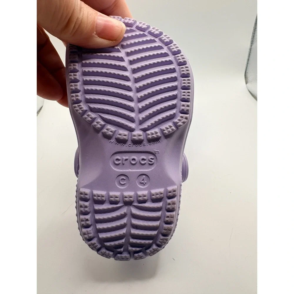 Gently Loved Girls Crocs Mules - Purple Sz 5